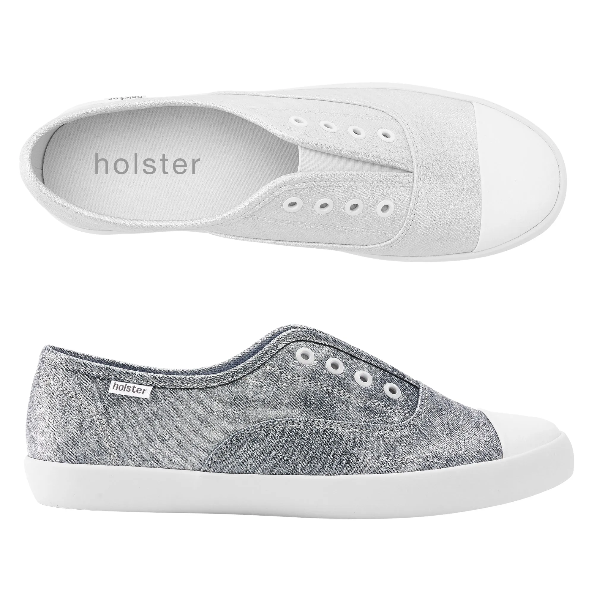 Lulu Bundle - Pearl Shimmer / Denim Shimmer Anti Odor Cushioned Fit