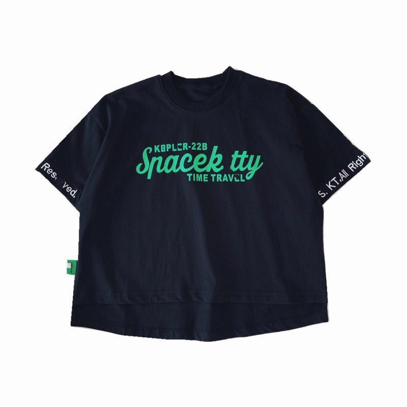 Short-sleeved Korean Baby Tops Children's Cotton T-shirts Smooth Seam Transition QuickPackFoldableDesign