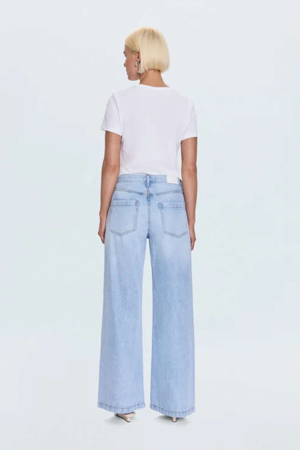 Jadyn Low Slung Palazzo Jean Flexible Fit Comfortable Waist