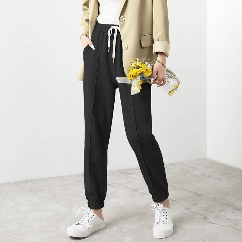 Roco Thin Grey Loose Legged Pants Women''S 2021 Summer High Street Fashion Thin New Pants Reversible design No Wrinkle