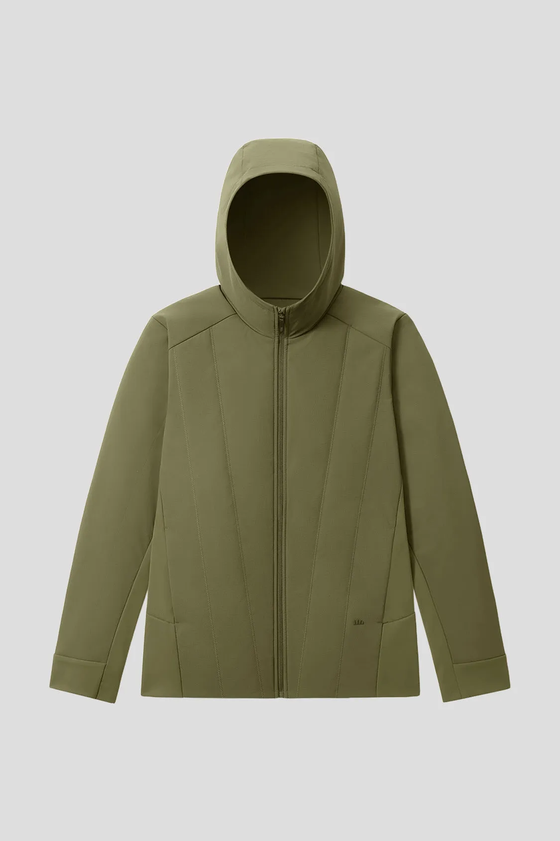 HoodFlex ?C Men??s Medium-Warmth Hooded Stretch Fleece Vest Tailored Placket Breathable Material