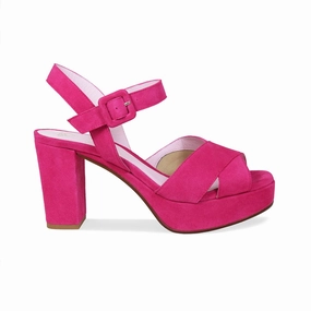 Ruby: Fuchsia Suede thin - soled