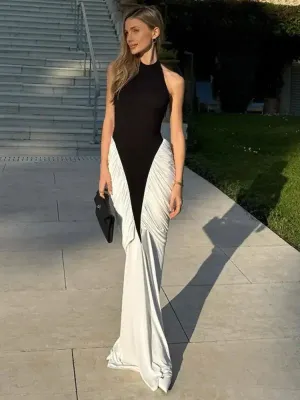 Ruched Bodycon Maxi Dress QuickDry Construction