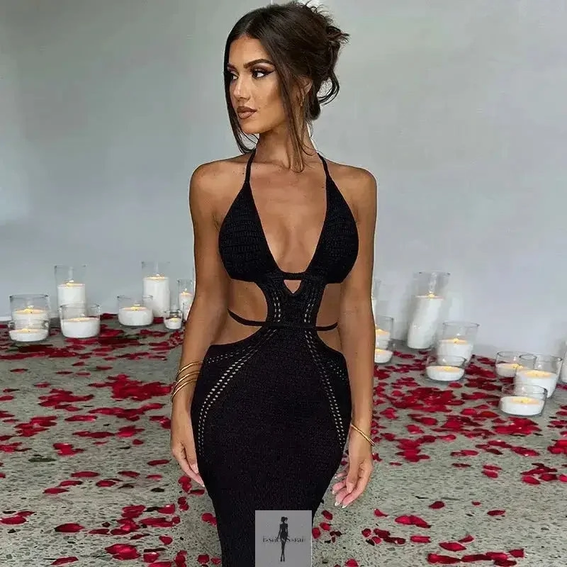 Oceanic Theme Maxi Backless Summer Dresses