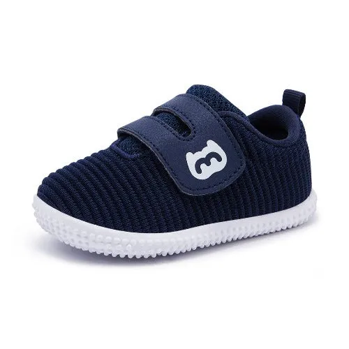 Knit Striped Breathable Non-slip Sneakers First Walkers BMCiTYBM Wide Fit Option Rubber Tread