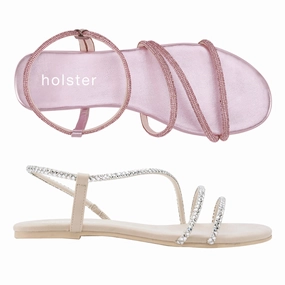 Island Glow Easy Wear Footwear Viva & Geneva Bundle - Pink / Sand