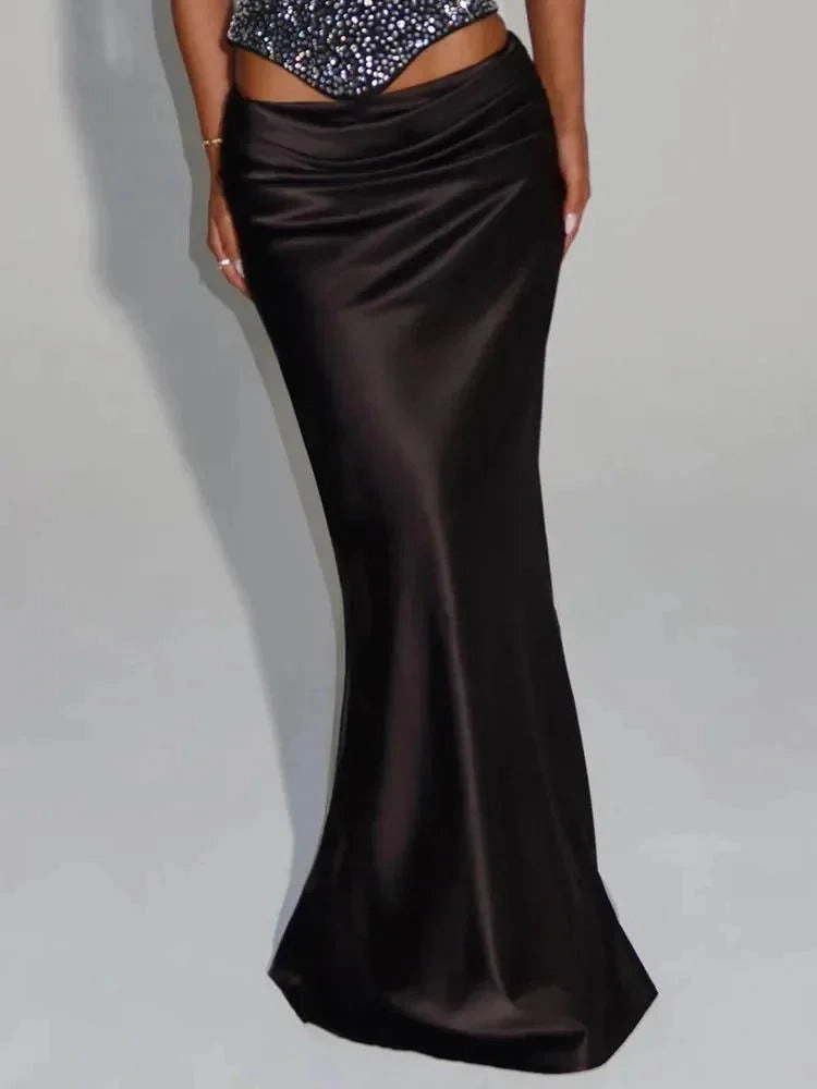 Sequin Corset Top with Skirt Set Textured Flow London Edge