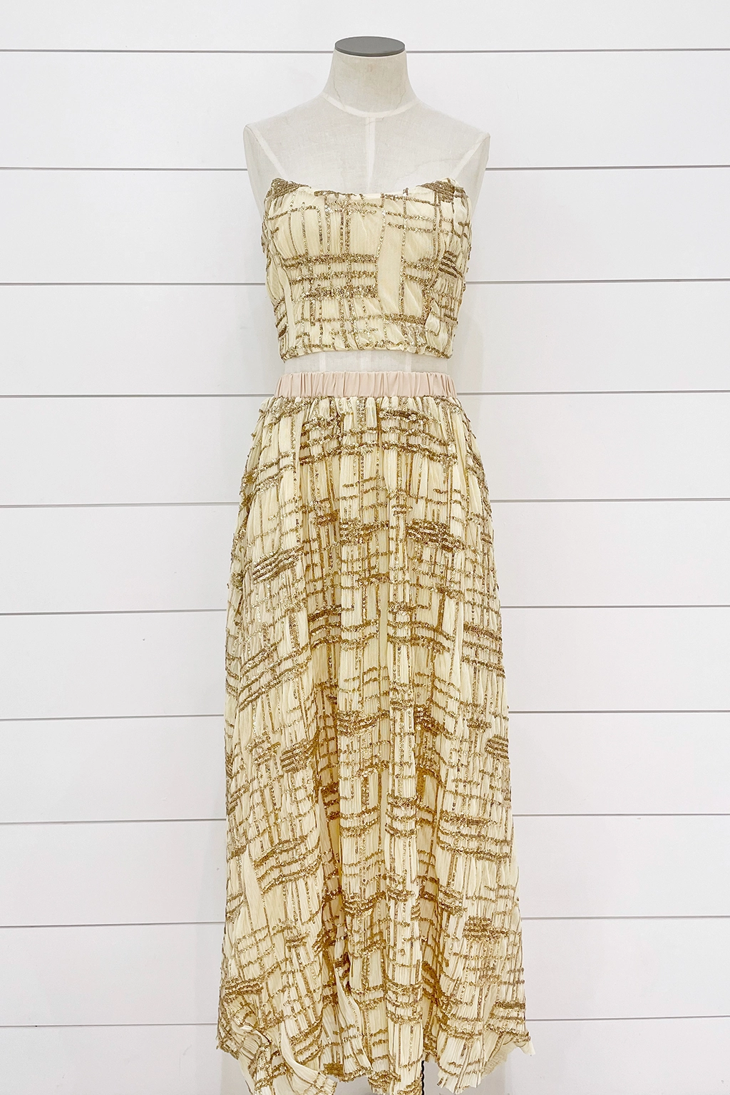 Sequin Midi Skirt Airflow Fabric