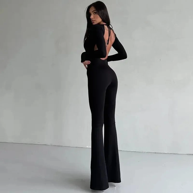 Street Comfy Sport Kids Sexy Lace-up Backless Jumpsuit