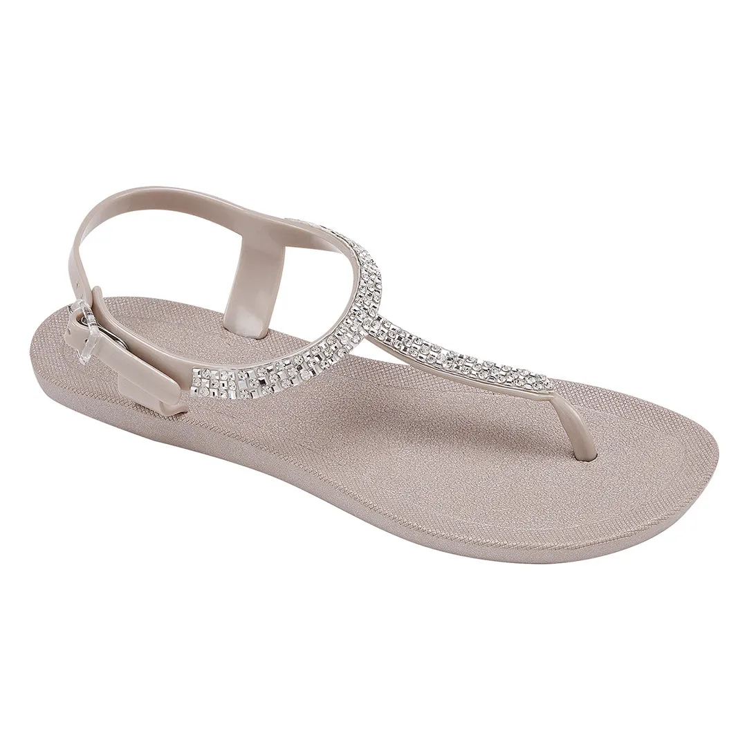 Shari - Champagne Flexible Padding Easy Wear Footwear