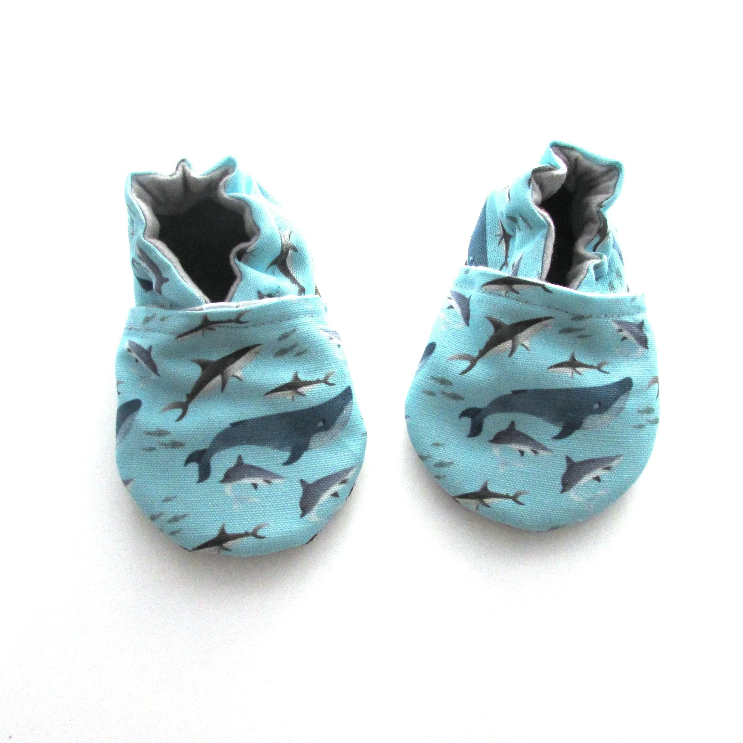 Sharks Eco-Canvas Baby Shoes Microfiber Inner Lining