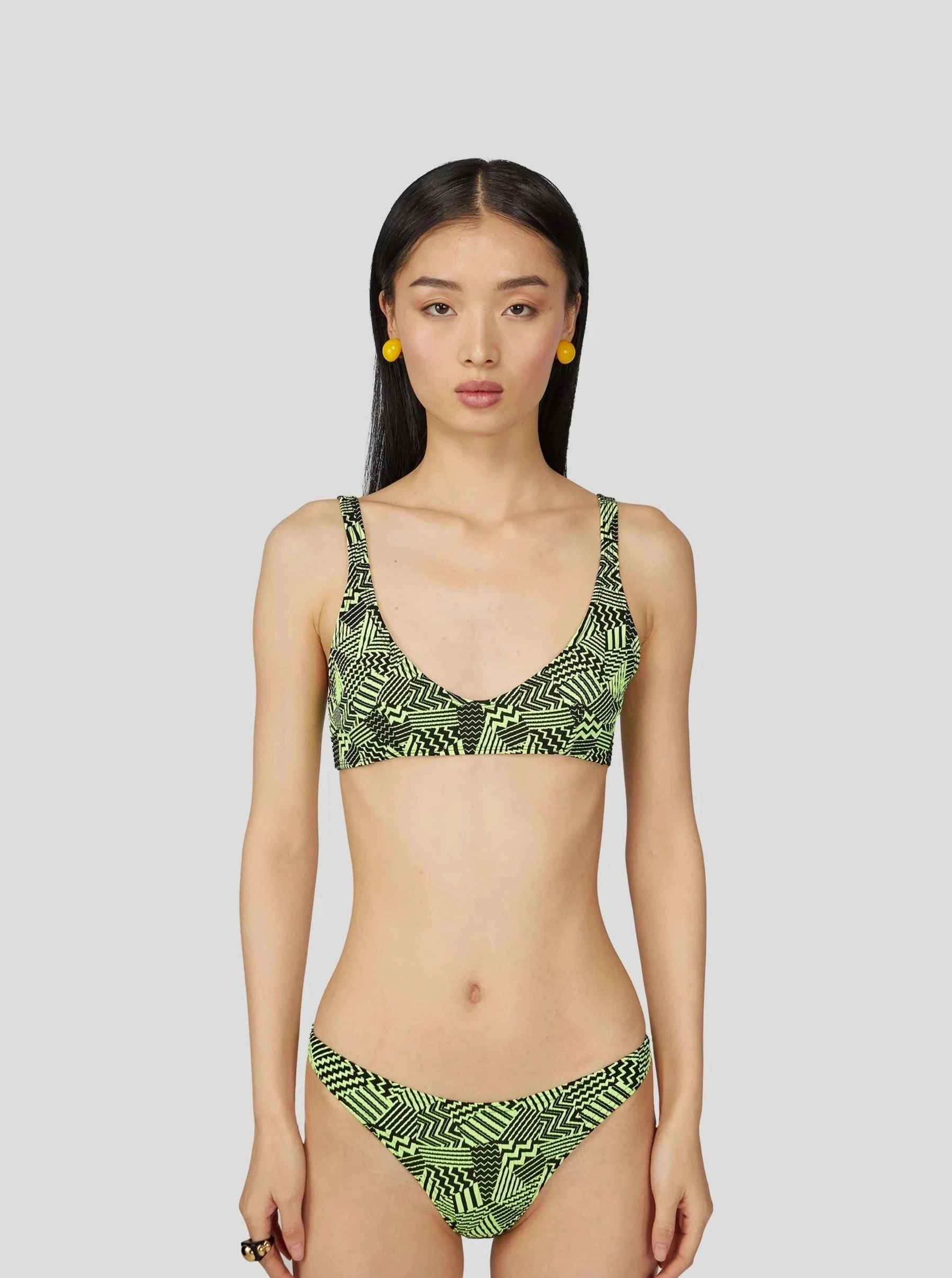 Bas de maillot Gala en tissu citrus Fizz fluo Seaside Fun Outdoor Activity