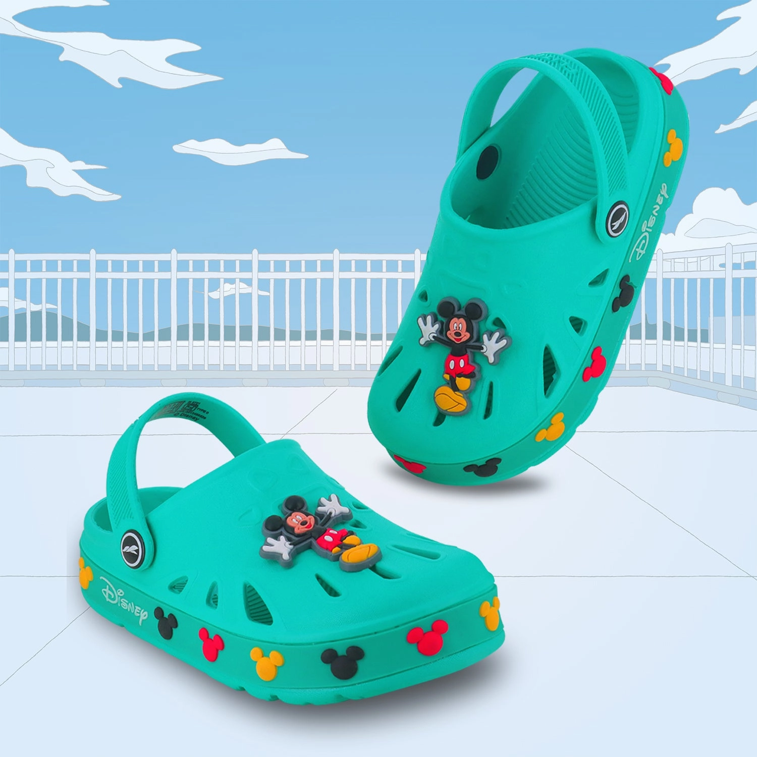 FLITE Clogs for Kids FLK 3008 Comfortable Design Light Straps