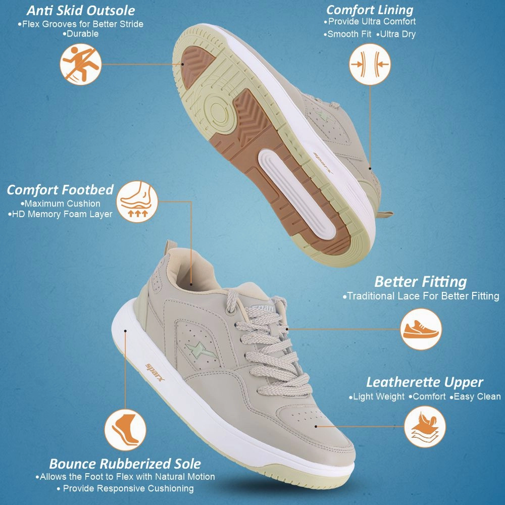 Airflow Venting Comfortable Inner Lining SPARX Sneakers for Men SM 960