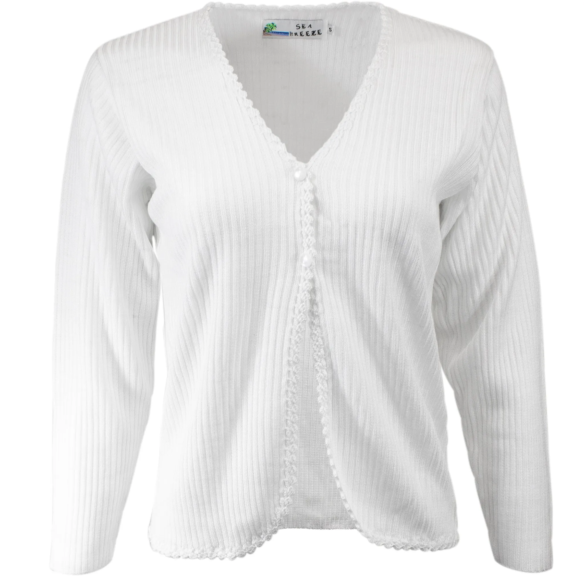 LowProfileSeams Women's 2-Button Cardigan Sweater TC11