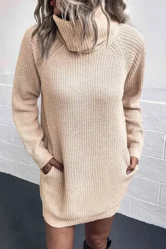 Sweater Dress with Pockets MoistureControl Lining Soft Leggings