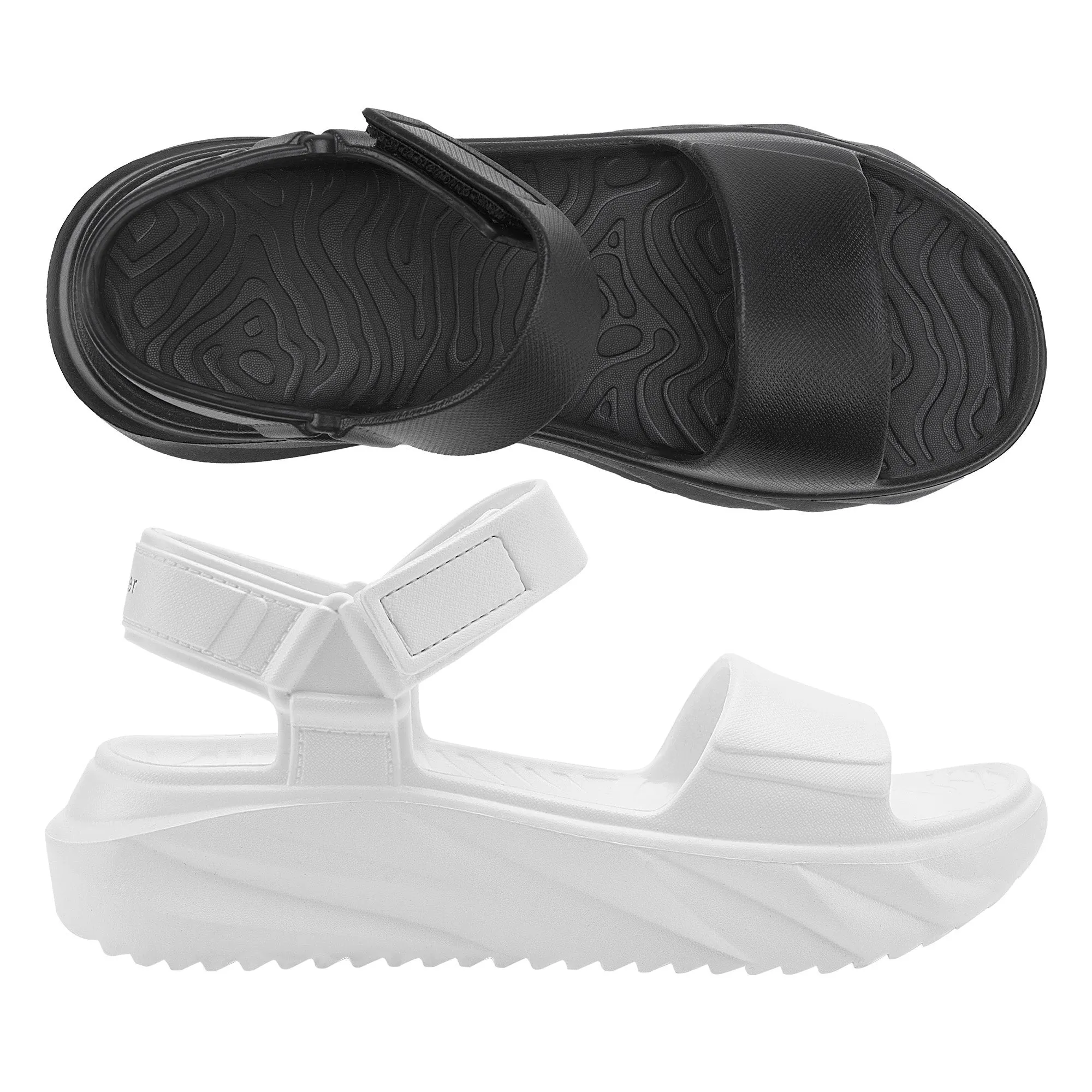 Trail Run Fashionable Sole Cloudnine Bundle - Black/White