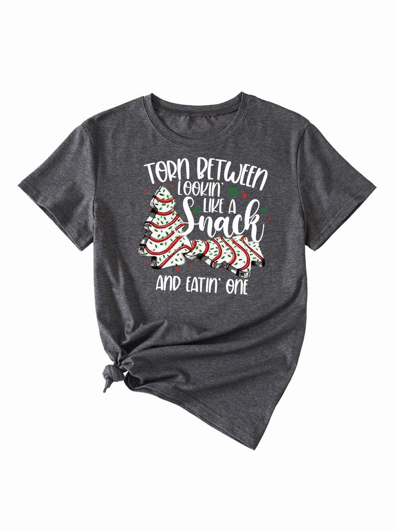 Water-Repellent Finish birthday wear Simple Pattern Printing Ladies Round Neck Short Sleeve Tops