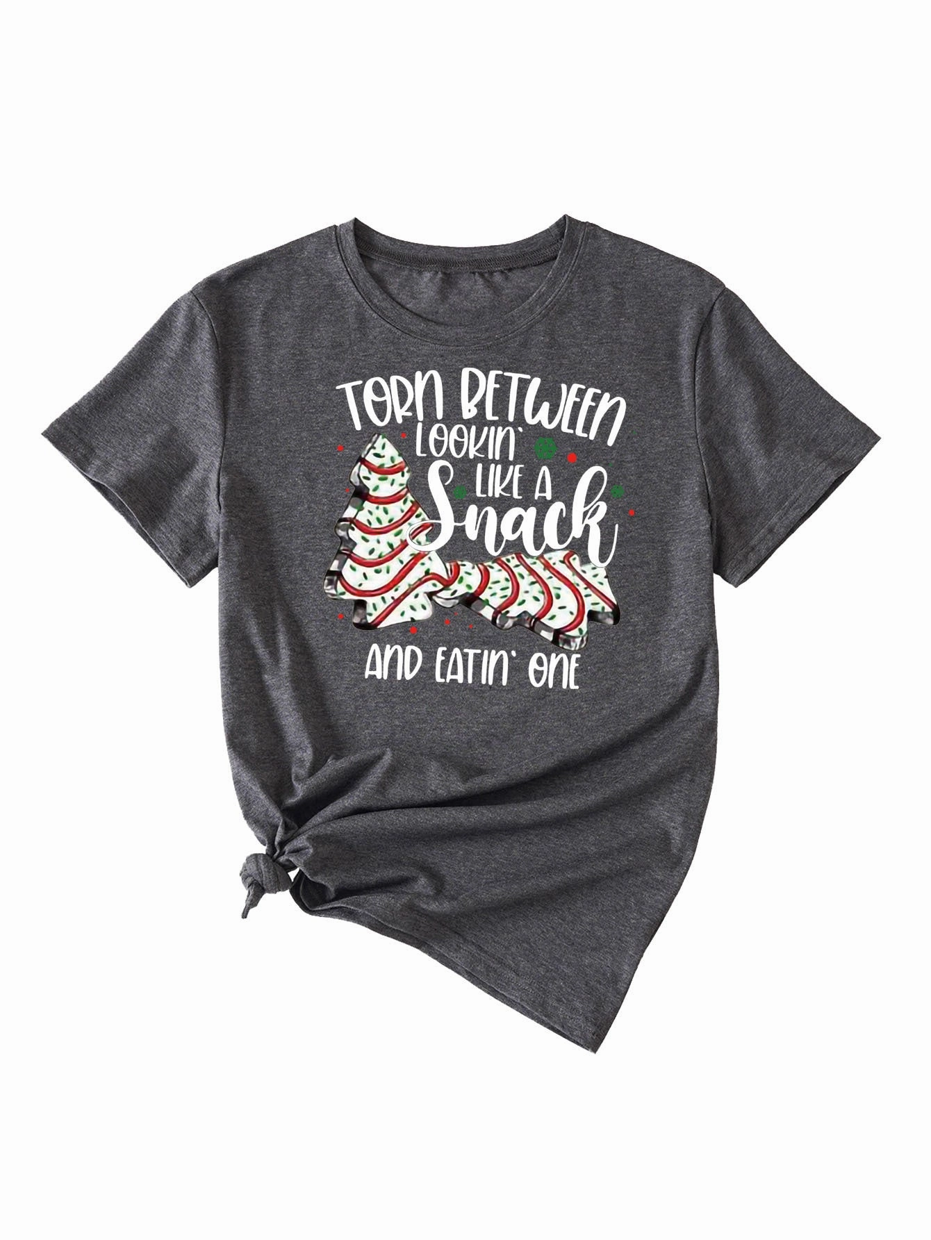 Simple Pattern Printing Ladies Round Neck Short Sleeve Tops color fast product luxury indulgence