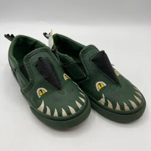 Shock Dispersing Hexagons Clean Form Size 10: Vans Green Alligator Slip On Sneakers