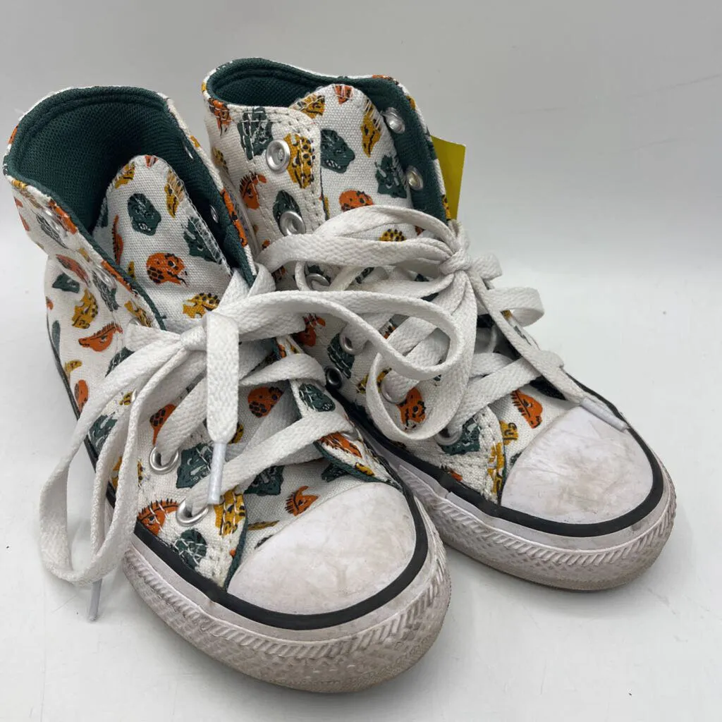 Comfortable Fitment Size 11: Converse All Star Colorful Dinosaur High Tops