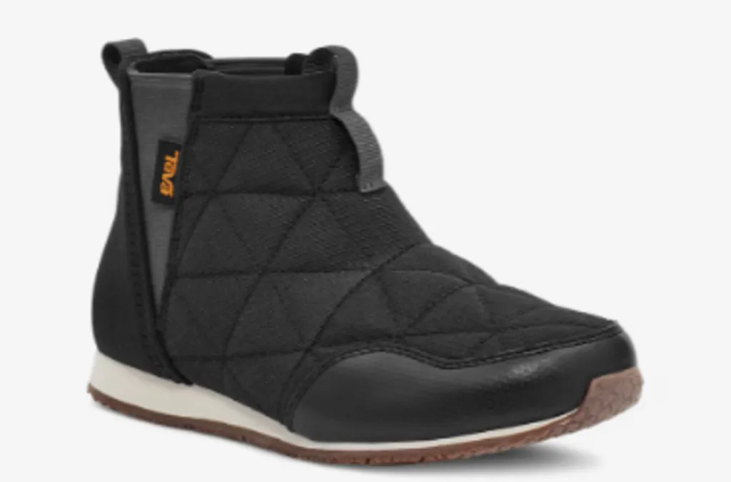 Size 11: Teva Black ReEmber Mid Slip-On Shoes NEW Comfortable Touch Textile Upper