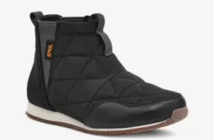 Size 11: Teva Black ReEmber Mid Slip-On Shoes NEW Comfortable Touch Textile Upper