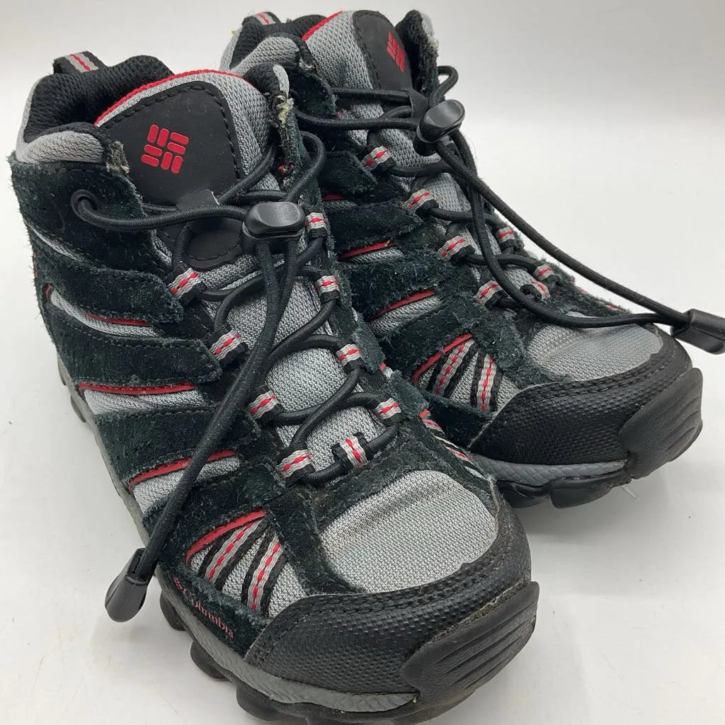 Ultra Cushioned Collar Go Fast Size 12: Columbia Black/Grey/Red Toggle Strap Hiking Shoes
