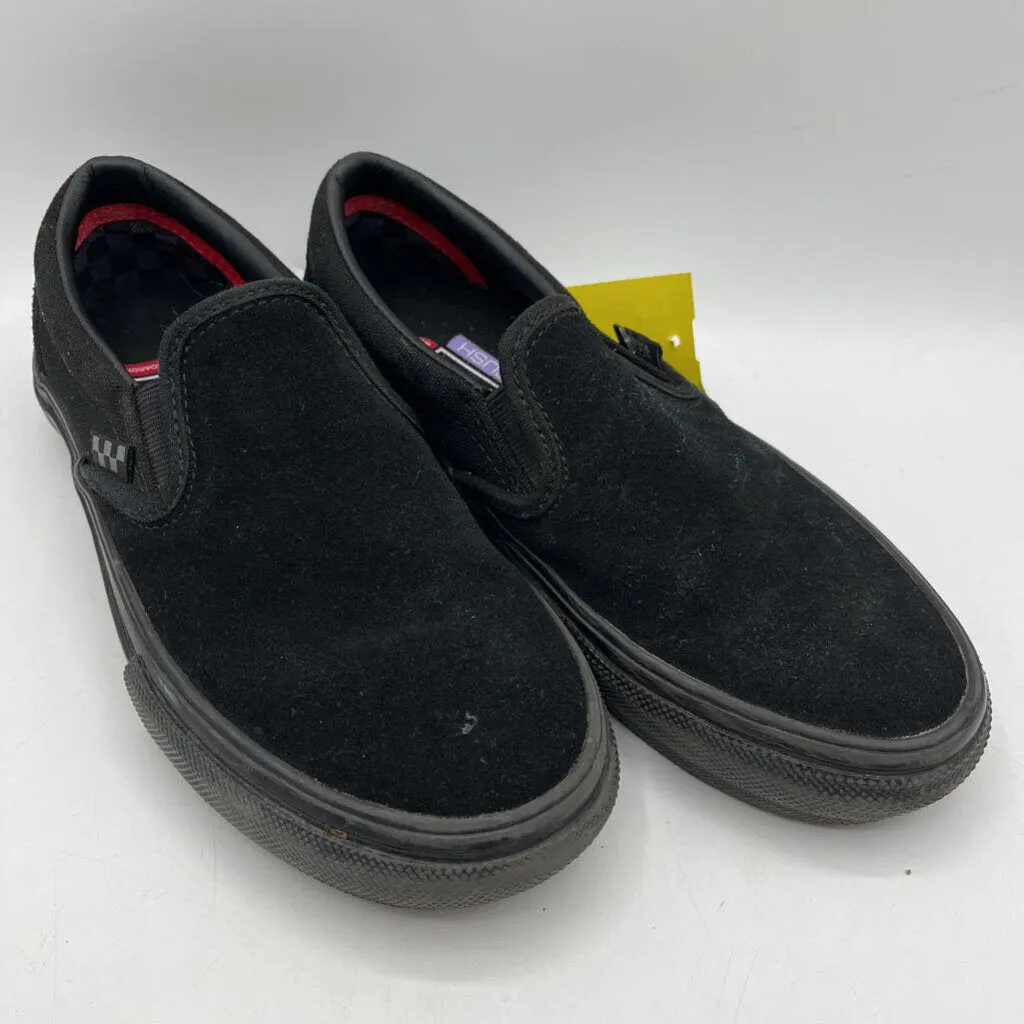 Size 3.5Y: Vans Black Slip-On Shoes Wide Toe Box Engineering