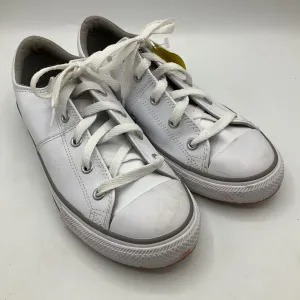 Heel Fit Structured Edge Size 3Y: Converse White Lace-Up Sneakers