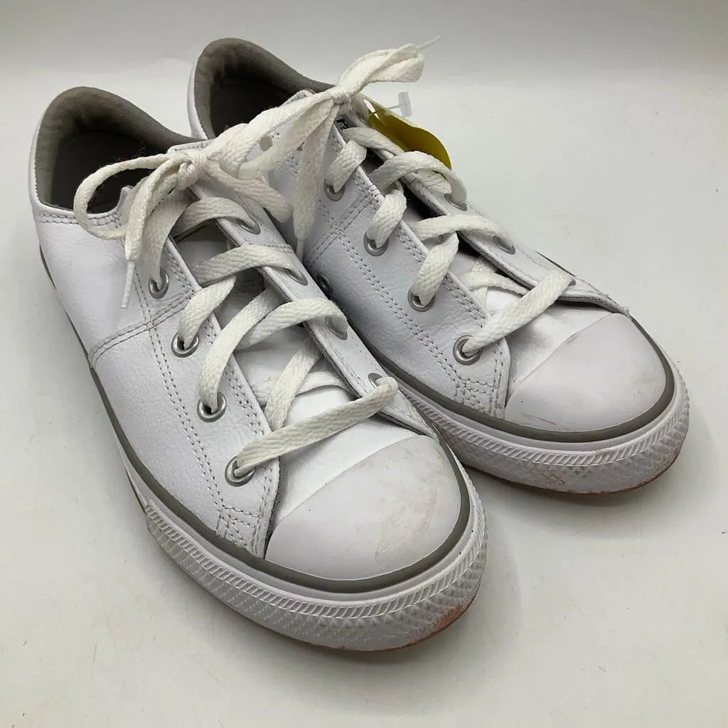 Heel Fit Structured Edge Size 3Y: Converse White Lace-Up Sneakers