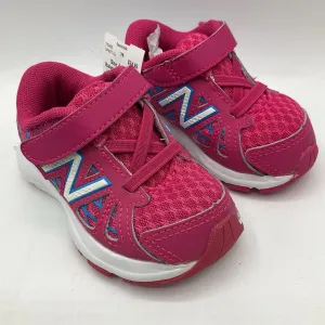 Size 4: New Balance HOT PINK Velcro Sneakers NEW Comfort Outsole Stretchy Material