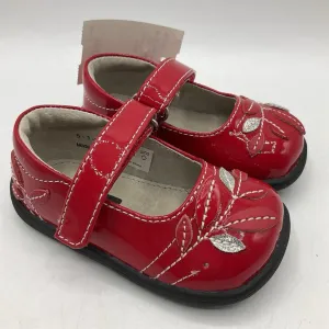 Size 4: See Kai Run Adeline, RED Patent Mary Jane Shoes NEW Noise reduction