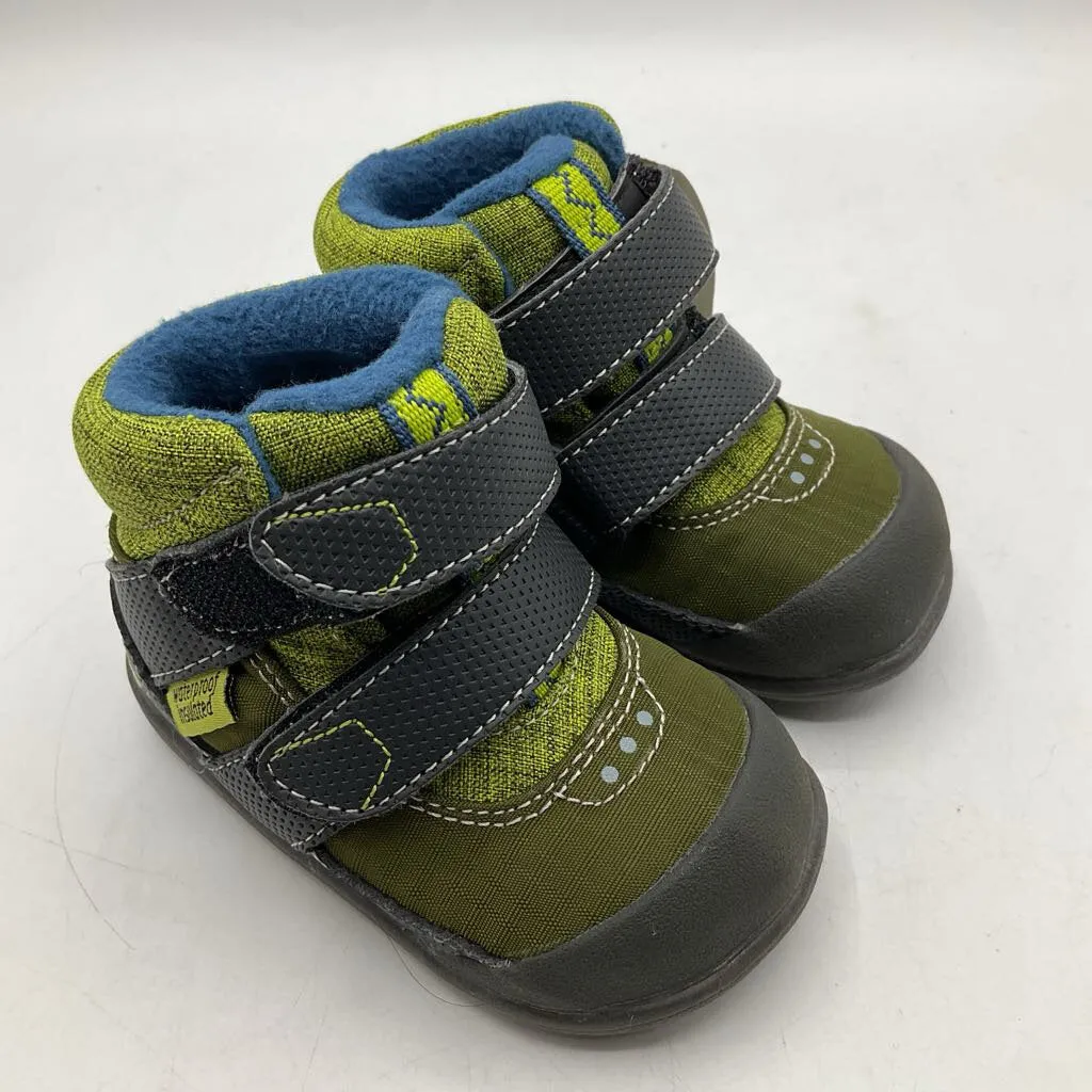 Shock absorption system Size 4: See Kai Run Atlas/GREEN Waterproof Insulated Velcro Boot Shoes NEW
