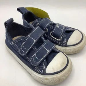Size 5: Converse Blue Velcro Strap Sneakers Microfiber Heel Counter Chill Outfit