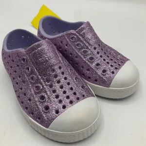 Size 6: Native Purple Sparkly Slip-On Shoes Boosted comfort Speed Training
