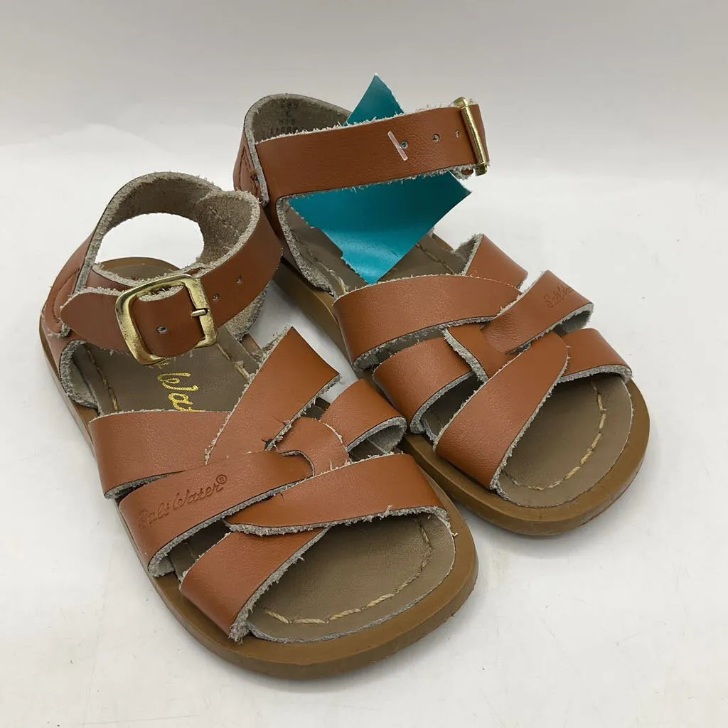 Comfortable Soles Size 6: Saltwater Sandals Brown Buckle Strap Sandals