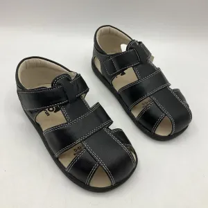 Size 9: See Kai Run Black Closed Toe Velcro Sandals NEW Neutral Choice