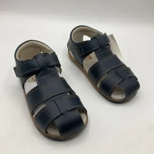 Double Stitched Size 9: See Kai Run Navy Orange Stitcking Closed Toe Velcro Sandals NEW