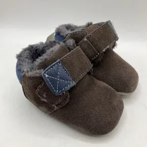 Boosted flair Size M (6-12m): See Kai Run Sanju II/ Brown Suede Baby Shoes NEW
