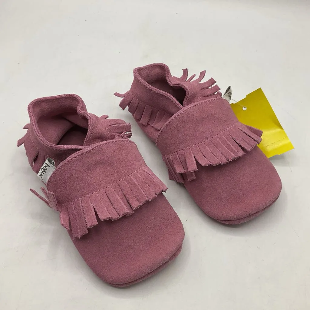 runners - specific benefits perfect - fit Size XL (21-27m): Bobux Soft Sole Pink Moccasin Style Leather Baby Shoes NEW