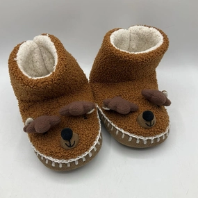 Hybrid Wear Blown Rubber Cushion Size 9-10: Hanna Andersson Reindeer Slippers