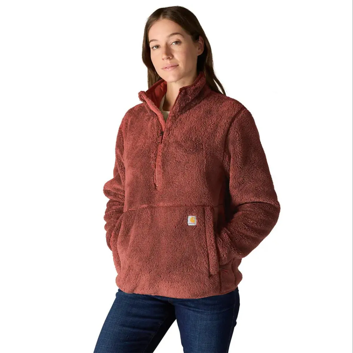 Women's Loose Fit Fleece Pullover 106470 Adjustable Hem Toggles