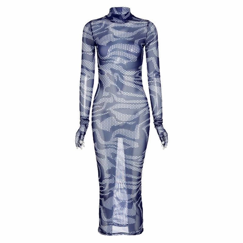 Subtle Fit Slim-fit mesh dress