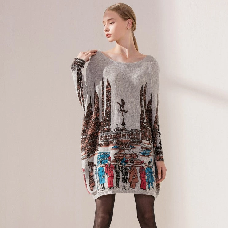 Breathable Mesh Panels Numbat like New European And American Style Loose Women's Pullover