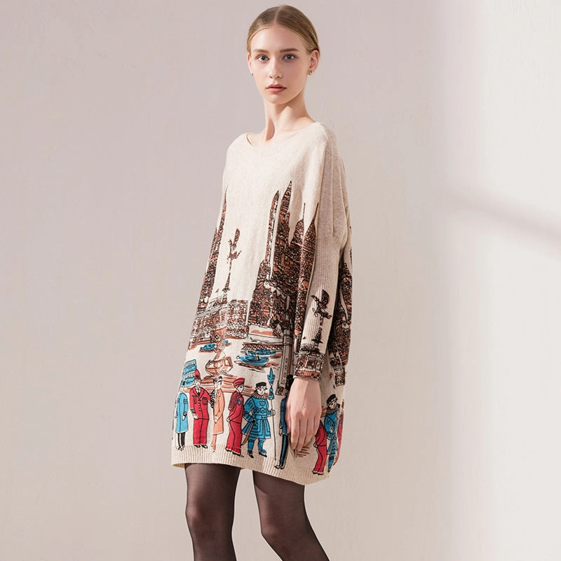 Fashion Edge Bettong like New European And American Style Loose Women's Pullover