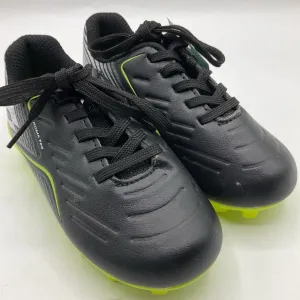 Size 9: Lotto Black/Neon Yellow Lace-Up Soccer Cleats Functional shock absorption