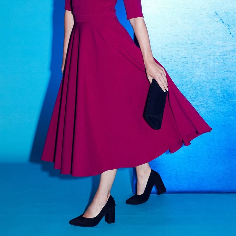 Paloma: Black Suede golf shoes