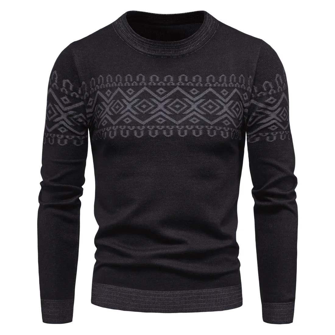 Men'S Knitwear Men'S round Neck Long Sleeve Fashion Sweater Base Chill Mode Quick Drying