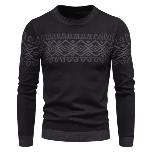 Men'S Knitwear Men'S round Neck Long Sleeve Fashion Sweater Base Chill Mode Quick Drying